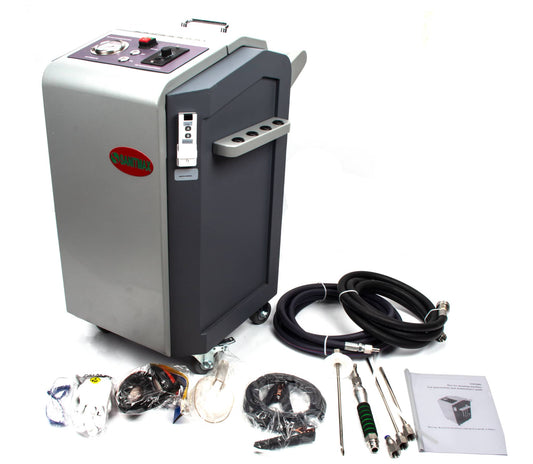 What device needs to work with dry ice blasting machine?