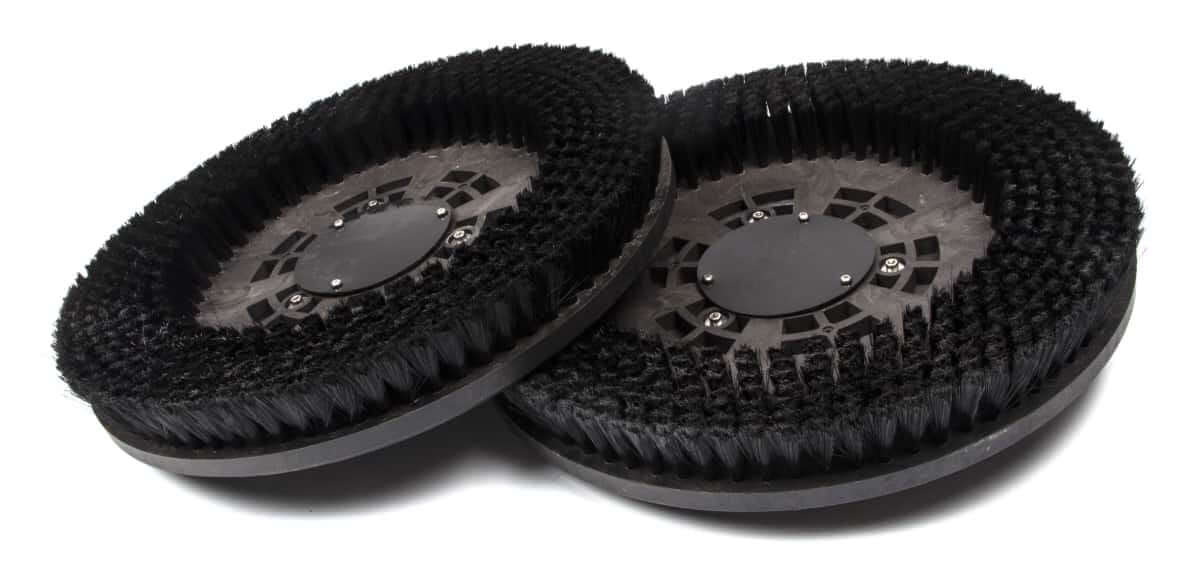 SANITMAX 17" Soft Black Disk Scrub Brushes for RT120 Floor Scrubber Machine (Pack of 2)
