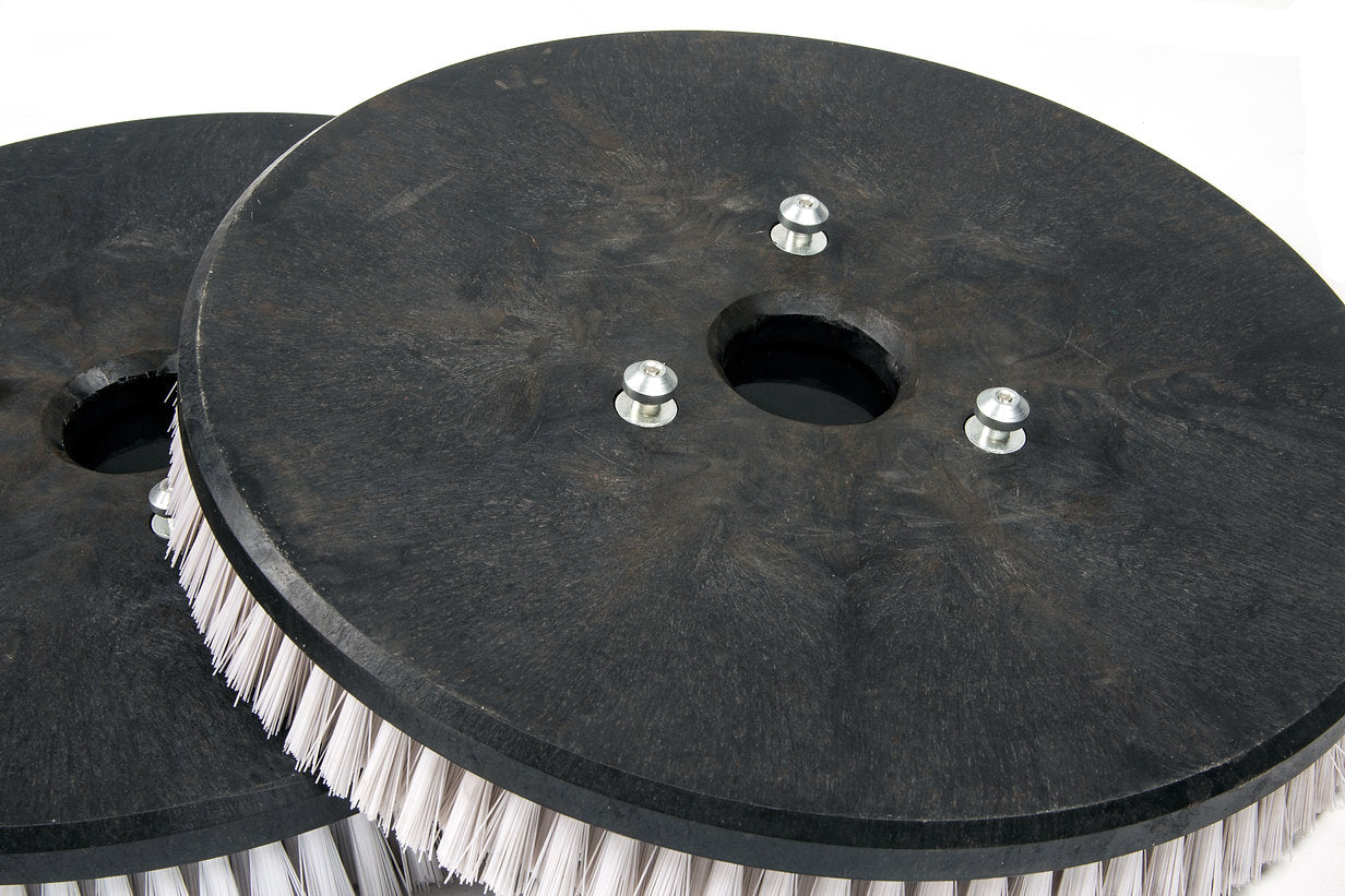 SANITMAX 17" White Disk Scrub Brushes for SUNMAX RT120 Floor Scrubber Machine(Pack of 2)