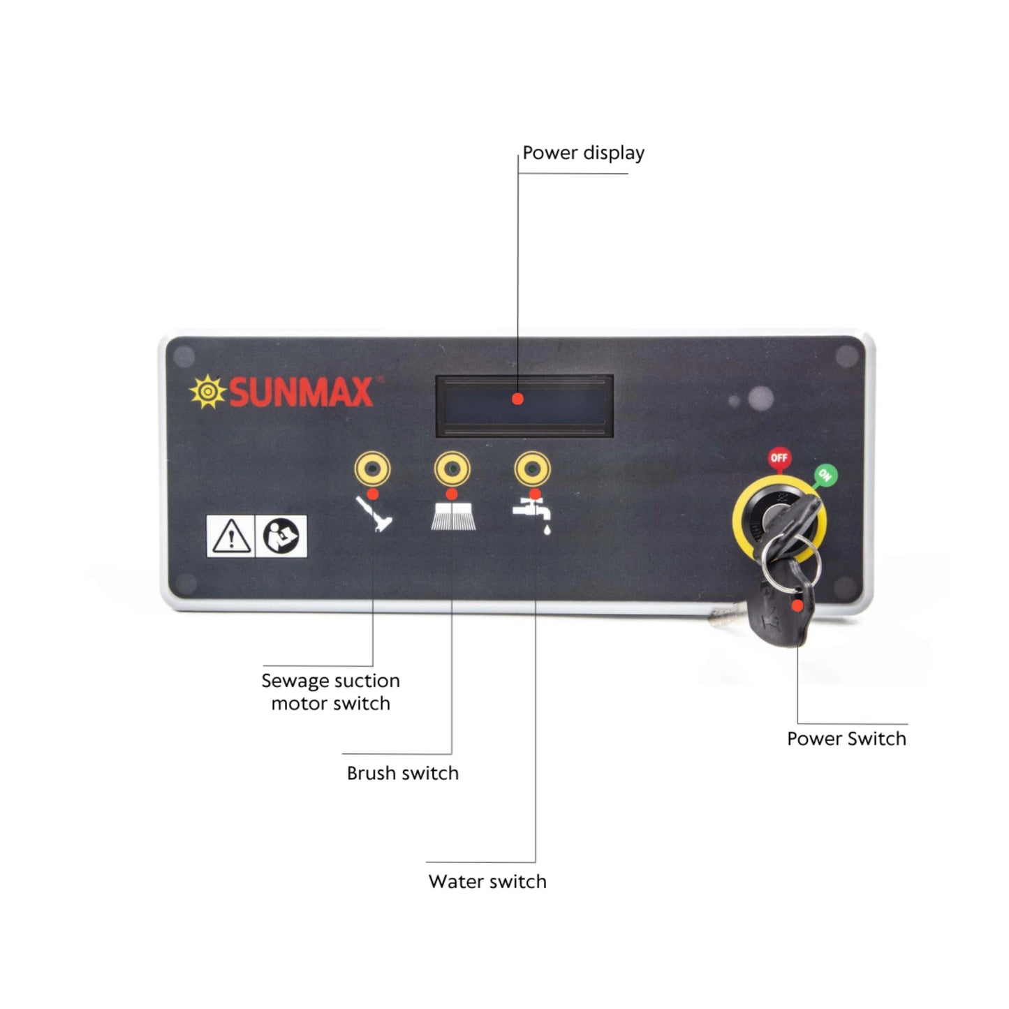 SANITMAX RT50 22" Walk-behind Commercial Floor Scrubber Dryer Machine, 30,000 sqft/h Cleaning Efficiency, 14.5-Gal Sewage Tank