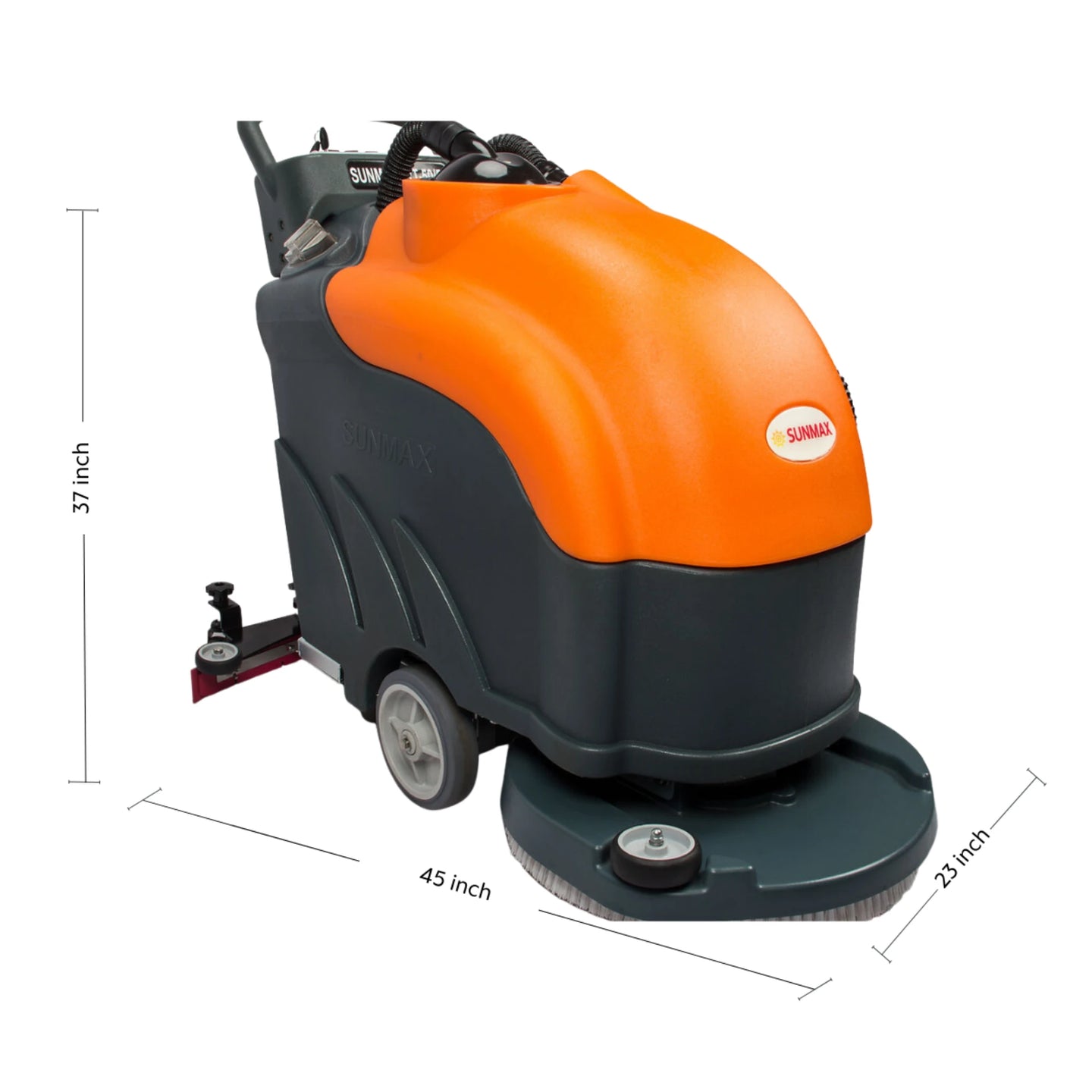 SANITMAX RT50 22" Walk-behind Commercial Floor Scrubber Dryer Machine, 30,000 sqft/h Cleaning Efficiency, 14.5-Gal Sewage Tank