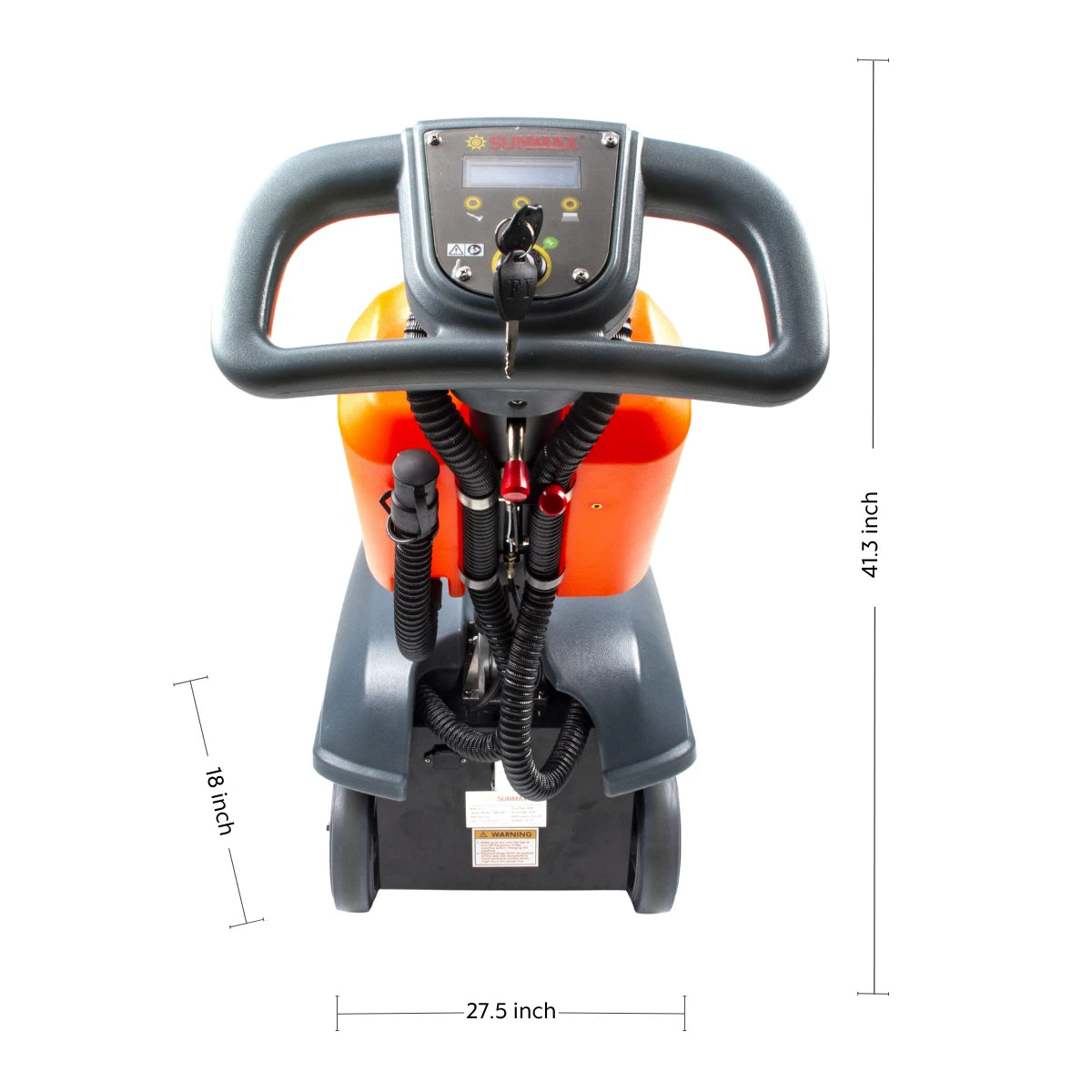 SANITMAX RT15 14" Commercial Compact Floor Scrubber Machine, 14500 sqft/h, 4-Gal Sewage Tank, Efficient Cleaning for Hard Floors