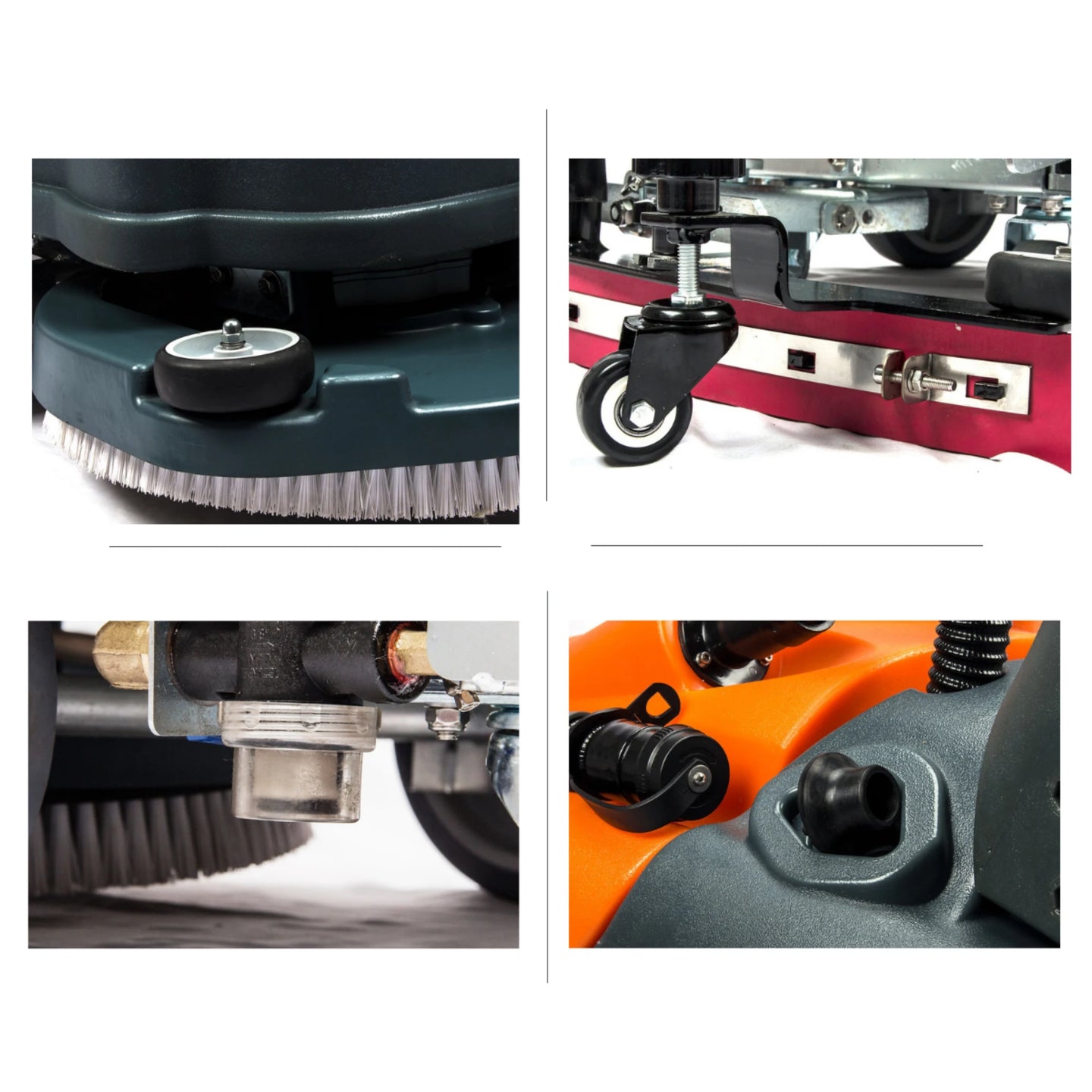 SANITMAX RT50 22" Walk-behind Commercial Floor Scrubber Dryer Machine, 30,000 sqft/h Cleaning Efficiency, 14.5-Gal Sewage Tank