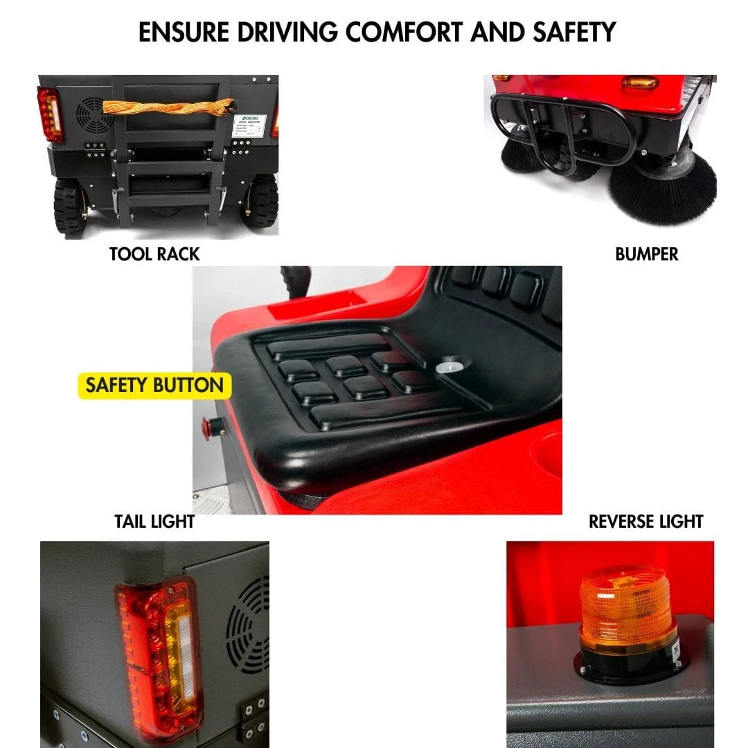 SM80 Ride-on Floor Sweeper