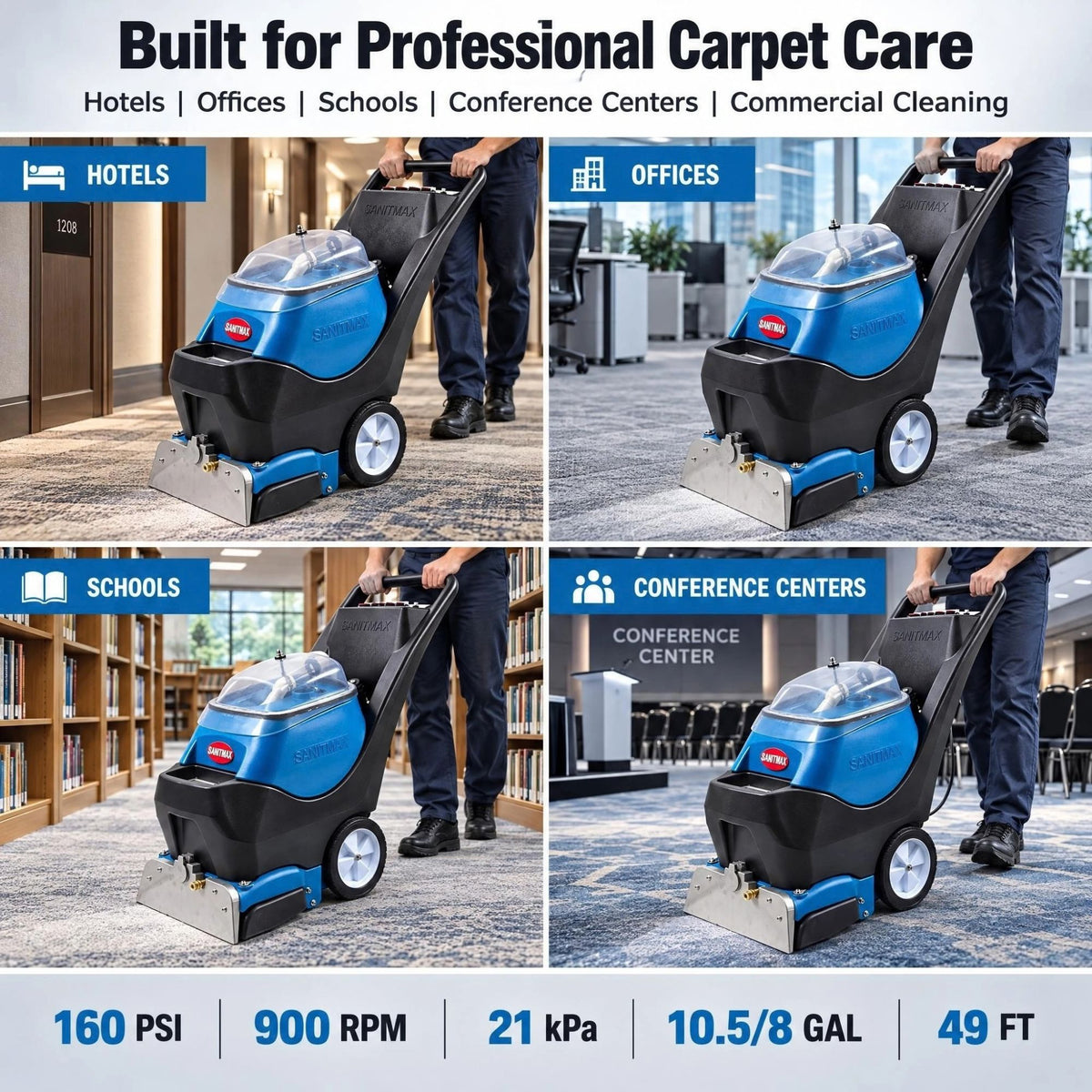 SM350 Commercial Carpet Extractor