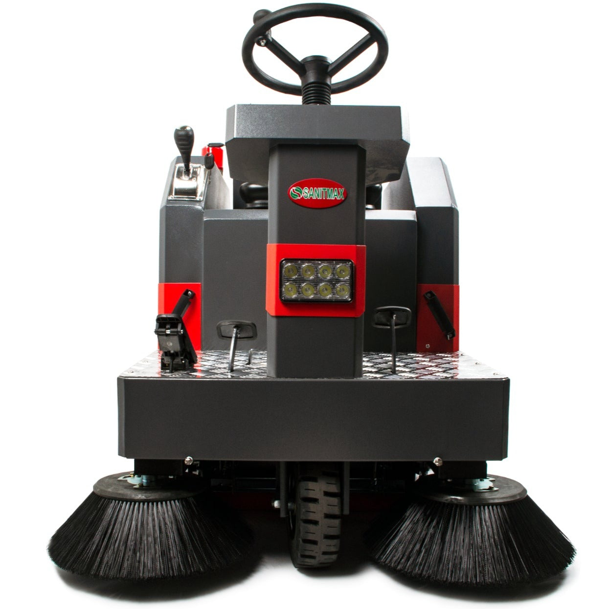 SM1250+ 49" Ride-on Industrial Floor Sweeper, 69000 Sqft/h, 3.5 hr Fast Charging Lithium Battery