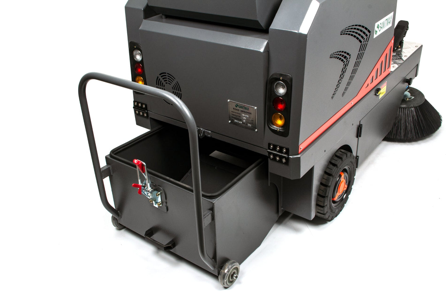 SM1250+ 49" Ride-on Industrial Floor Sweeper, 69000 Sqft/h, 3.5 hr Fast Charging Lithium Battery