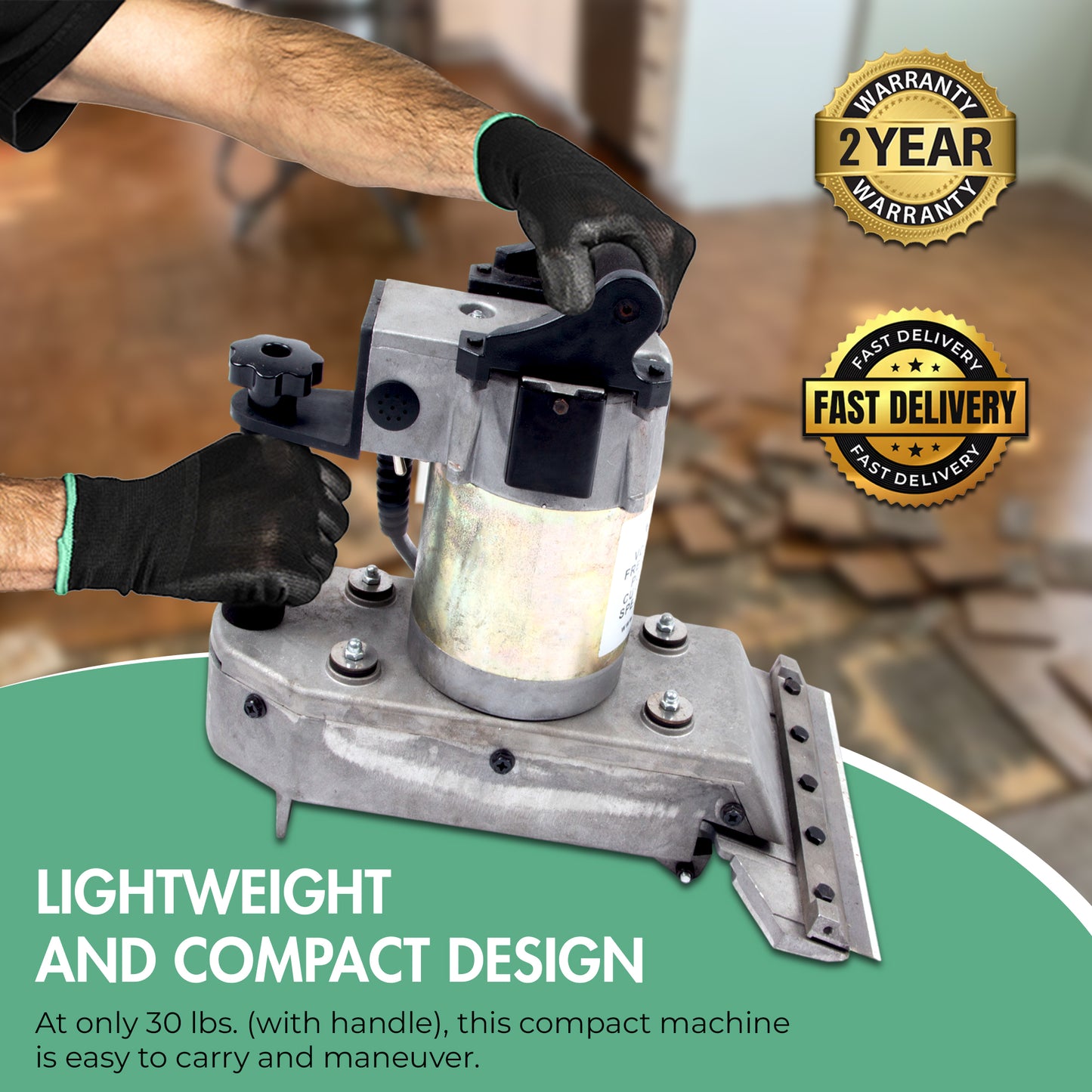 SANITMAX SM06 Electric Floor Scraper Machine, 3800 RPM, Vinyl Carpet Wood Floor Remover