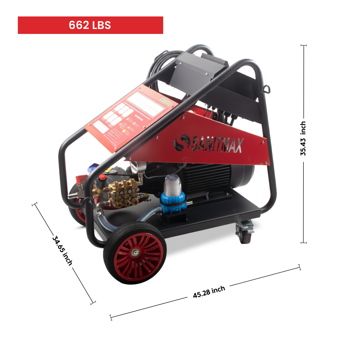 SM5000 Industrial Cold Water Electric Pressure Washer – 5000 PSI, 5.5 GPM, 20HP
