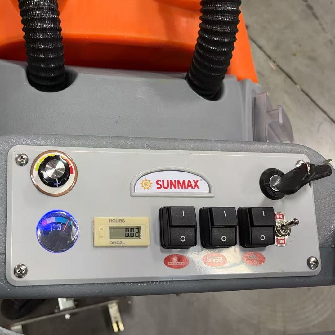 Control panel of floor scrubber machine