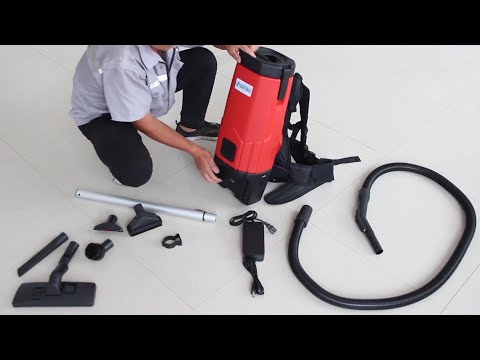 SM05-D Backpack Vacuum, 106 CFM Cleaner, 1.3 Gal Capacity, Dual Battery Pack, Up to 60 Min Runtime