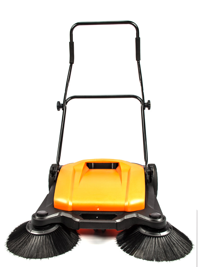 sanitmax manual walk behind lightweight sweeper