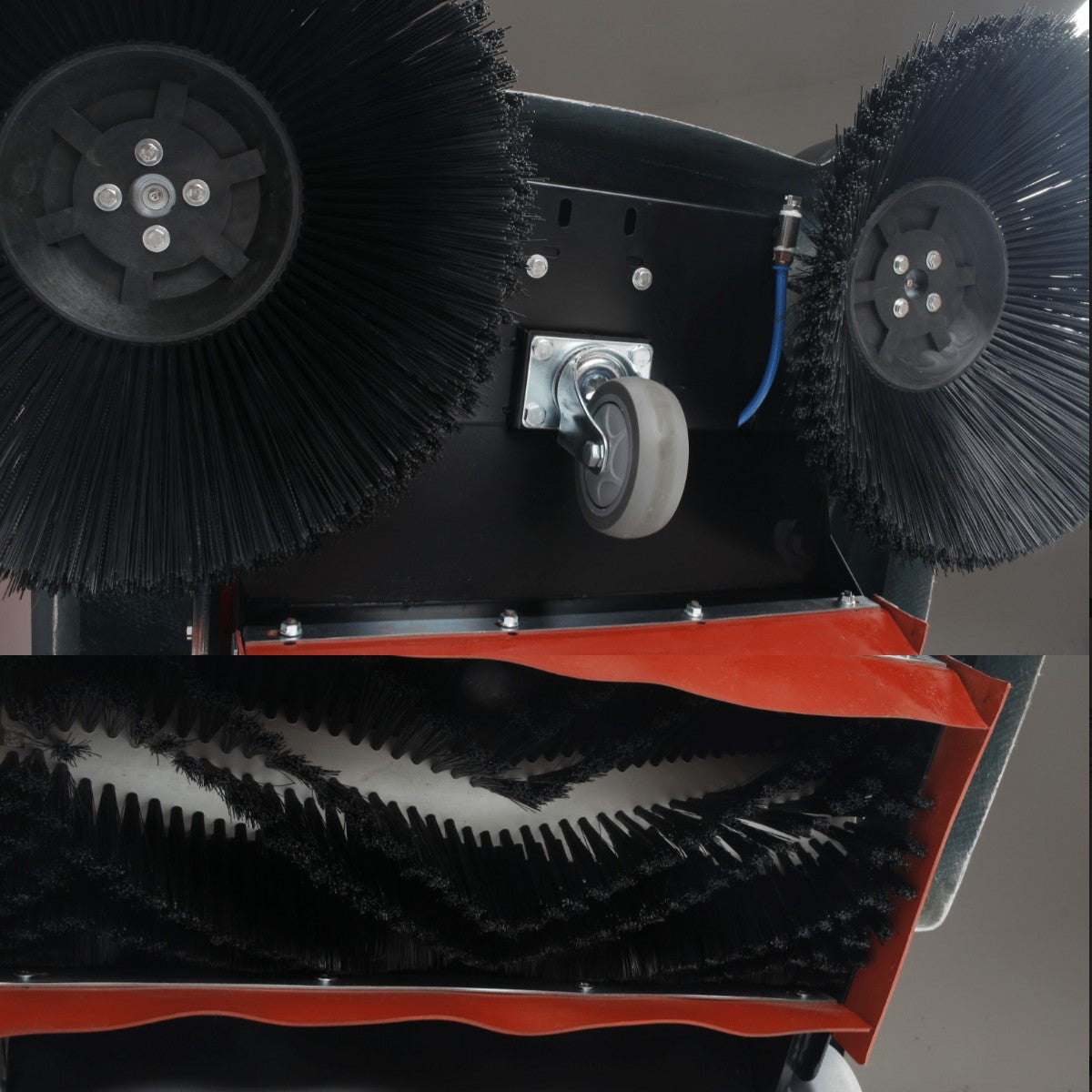 SM1050A 41" Battery Powered Walk-behind Floor Sweeper, Triple Brushes