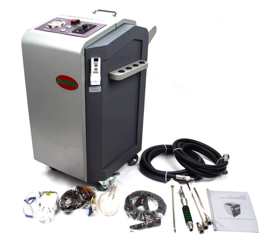 What device needs to work with dry ice blasting machine?