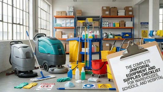 The Complete Janitorial Equipment and Supplies Checklist for Warehouses, Schools, and Hospitals