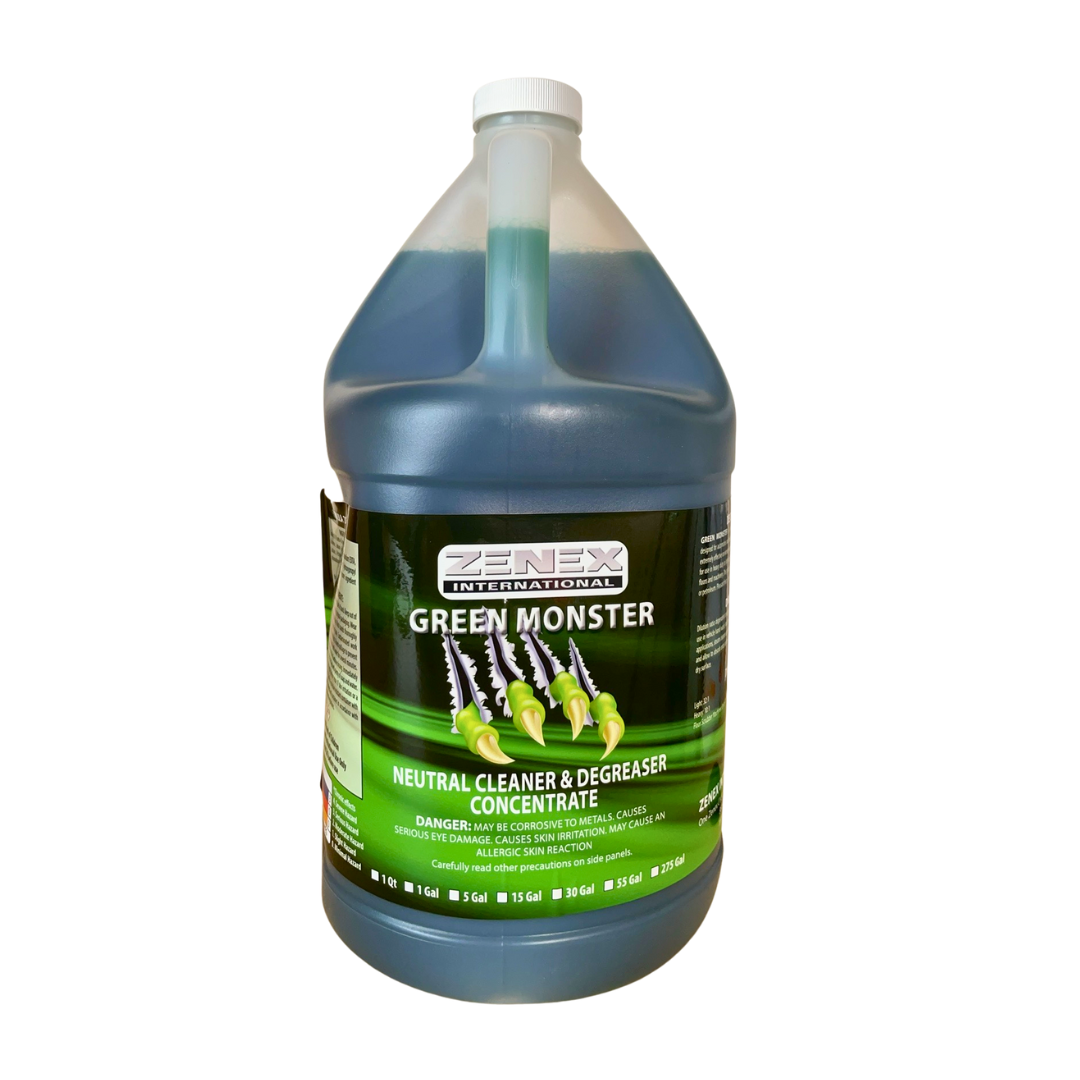 GREEN MONSTER Neutral Cleaner & Degreaser Concentrate for Commercial and Industrial Floor Scrubber Machines