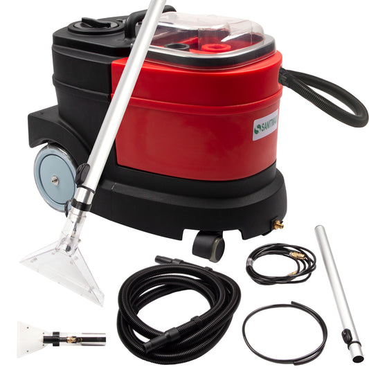 SM04 Cold Water Carpet Extractor, Powerful 800W Motor, 2.1 gal Sewage Tank, 3.7 gal Solution Tank