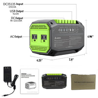 PA1 200W Portable Power Station - Emergency Solar Generator for Home, Outdoor, and Camp Use