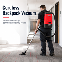 Professional Commercial Backpack Vacuum Cleaner, 106 CFM, 1.7-Gal Tank