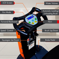 RT70 Ride-On Floor Scrubber, 48000 Sqft/H Efficiency, 18.5 Gal Tanks, 31-inch Squeegee Width