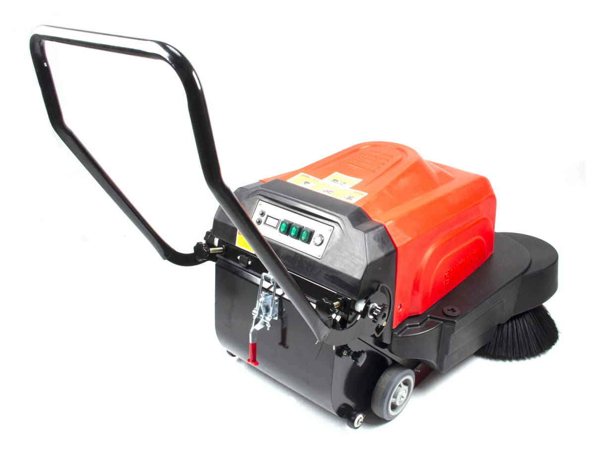 SM1050B electric walk behind sweeper with water sprinklers