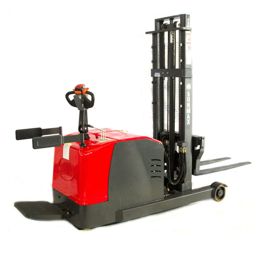 SANITMAX MRT4400-3M-19 Moving Mast Reach Truck, 4400 lbs Load Capacity, 118" Lifting Height, Electromagnetic Brake 