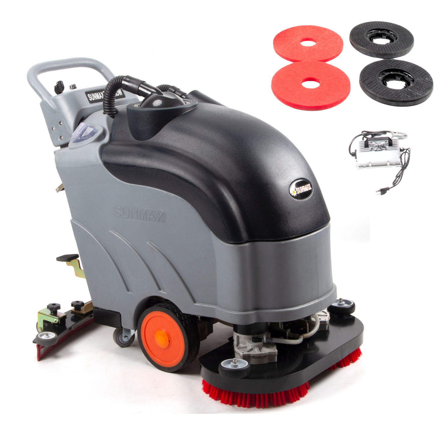 SANITMAX RT50DW 26" Dual Brushes Self-Propelled Floor Scrubber Dryer Machine 