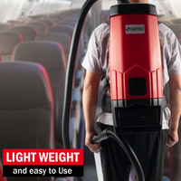 SANITMAX SM05-D Backpack Vacuum, 106 CFM Cleaner, 1.3 Gal Capacity, Dual Battery Pack, Up to 60 Min Runtime 
