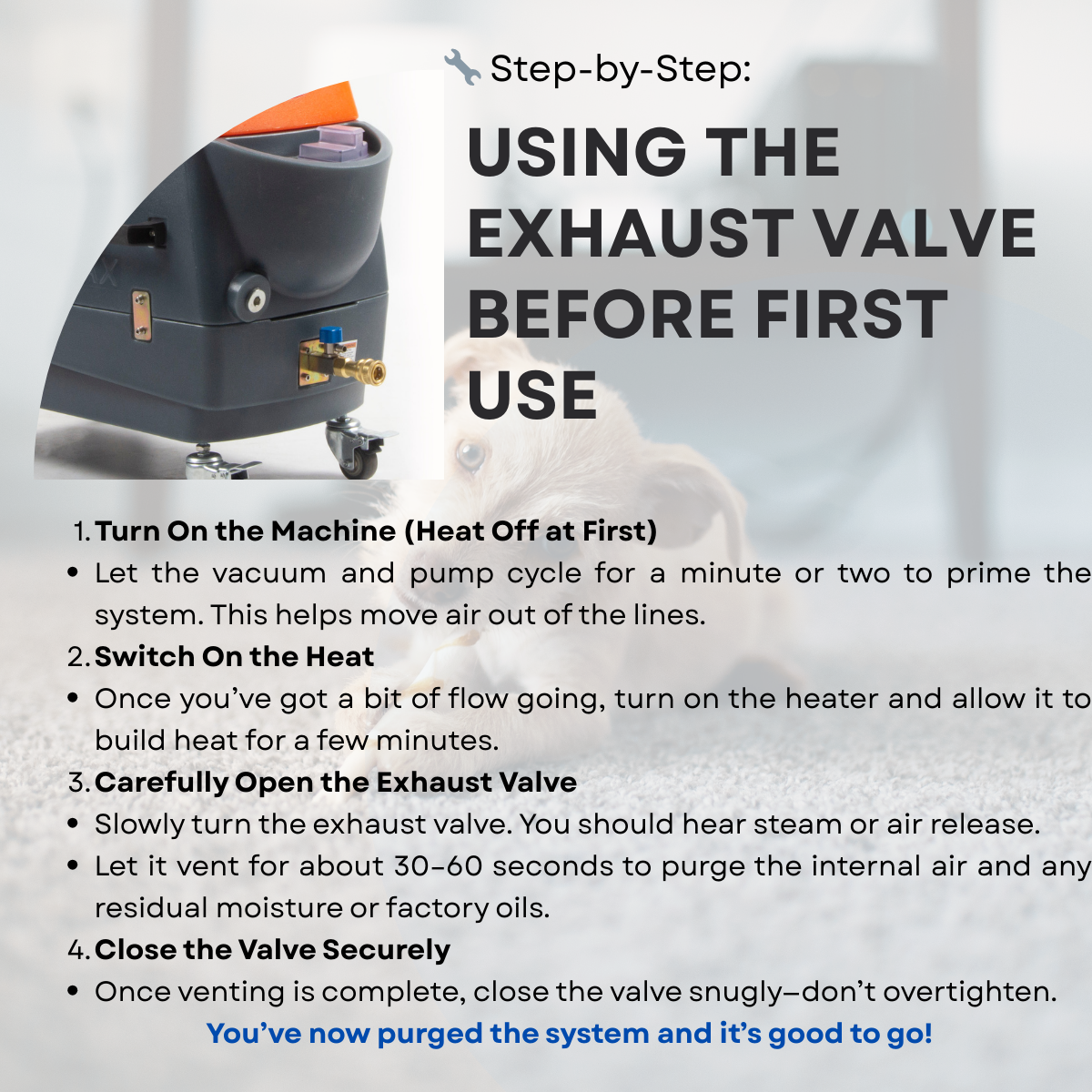 SANITMAX SM18H Heated Carpet and Upholstery Cleaning Machine - Dual-Tank Professional Carpet Extractor 