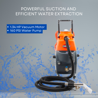 SANITMAX SM18H Heated Carpet and Upholstery Cleaning Machine - Dual-Tank Professional Carpet Extractor 