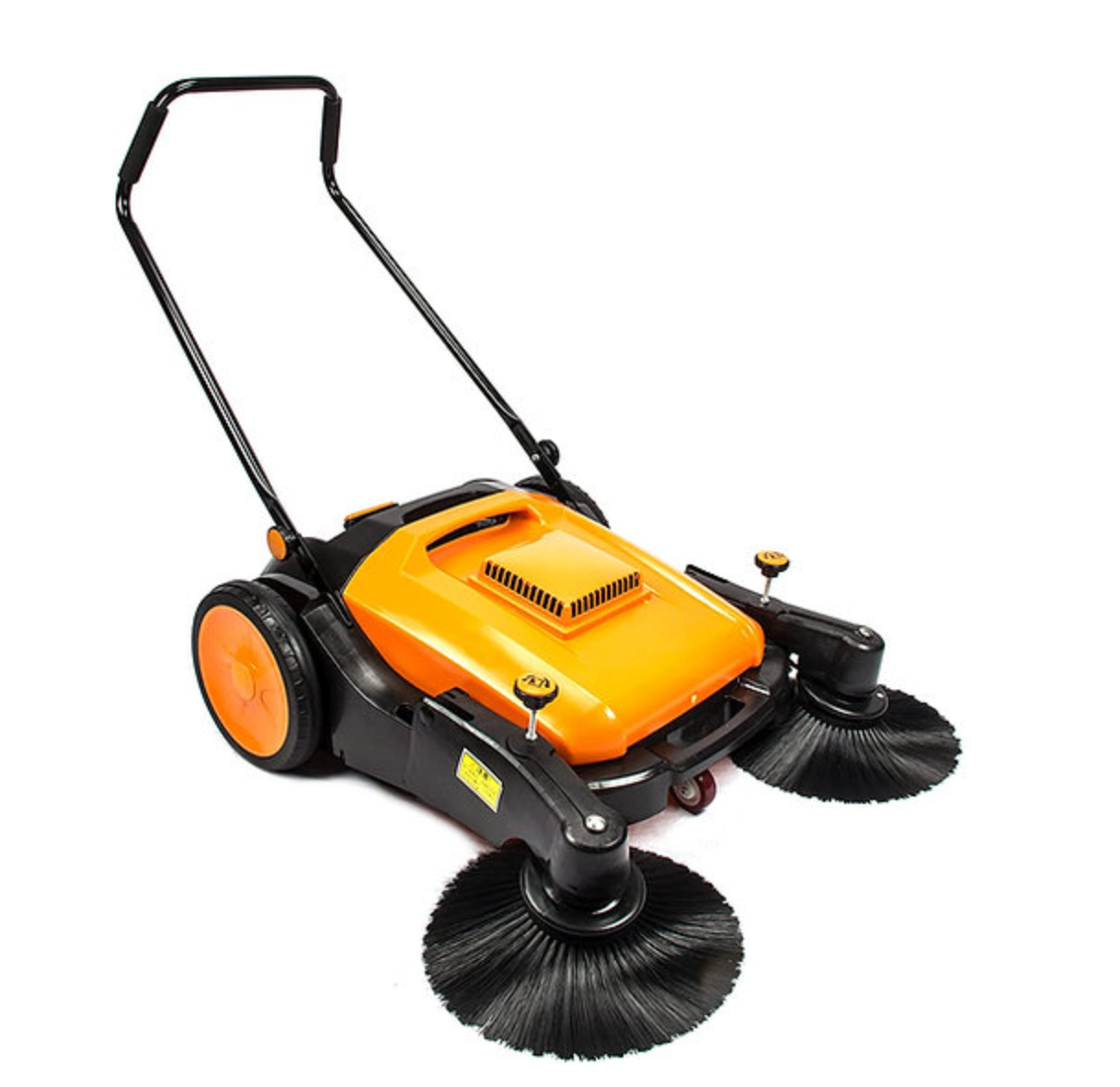 RT980S 38" Manual Push Powered Floor Sweeper, 38,000 sqft/h, Triple Brushes, Air filter For Dust Control