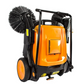 RT980S 38" Manual Push Powered Floor Sweeper, 38,000 sqft/h, Triple Brushes, Air filter For Dust Control