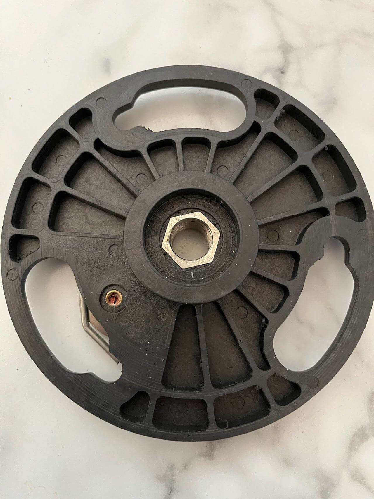 Brush Plate Holder for SUNMAX 22-inch floor scrubber machines black plastic part