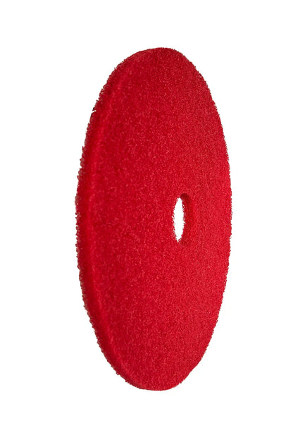 17" Burnishing Pad (Pack of 5) for Floor Scrubber Dryer Machines, White, Red and Black