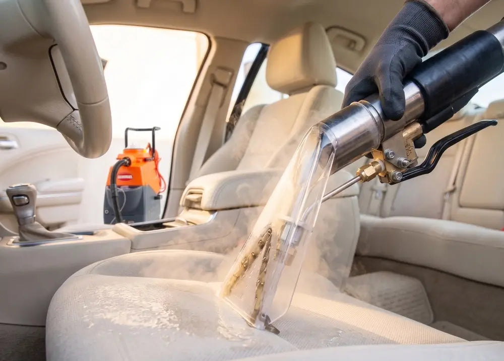 heated commercial carpet extractor for auto detailing