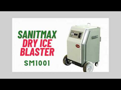 SM2000 Dry Ice Blasting Machine, 44 lbs Dry Ice Hopper, Hand Control Spray Gun Kit, 5 Nozzles
