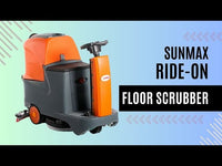 RT70 Ride-On Floor Scrubber, 48000 Sqft/H Efficiency, 18.5 Gal Tanks, 31-inch Squeegee Width