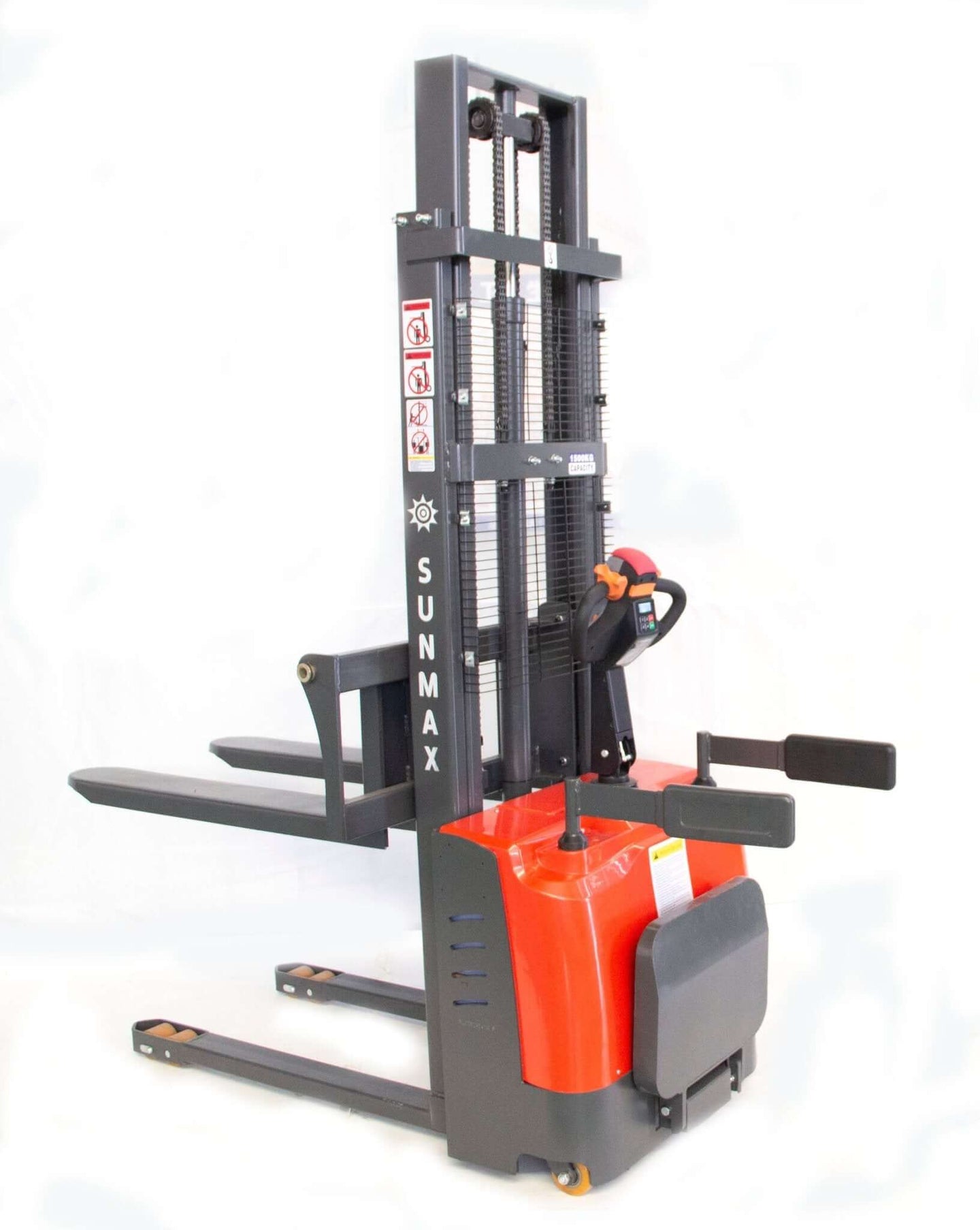 PS3300FE - 3M Electric Pallet Stacker, 3300 lbs Capacity, 9.8 ft Lifting Height, Electromagnetic Brake - SUNMAXSUNMAXPallet Stacker