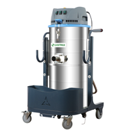 SM100 Industrial Vacuum Cleaner with Jet Reverse-Pulse Filter Cleaning Function, 26.4 Gal Tank, 2.8 HP Motor, 212 CFM, HEPA Filtration