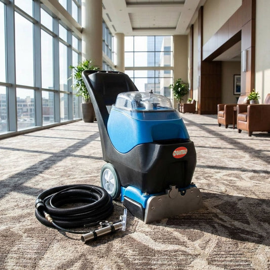 SM350 Commercial Carpet Extractor & Spotter, 13.8" Cleaning Width, 160 PSI, 10.5-gal Water Tank, 8-gal Sewage Tank, 49 Ft Power Cord