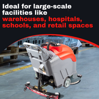 SM560 22“ Walk-Behind Floor Scrubber Dryer Machine – Industrial-Grade Cleaning Efficiency