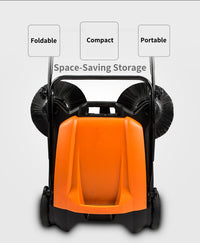 SANITMAX SM650 floor sweeper space saving storage